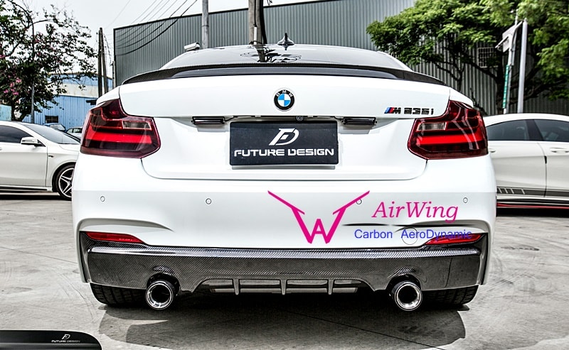 BMW F22 M-TECH performance style carbon diffuser 01